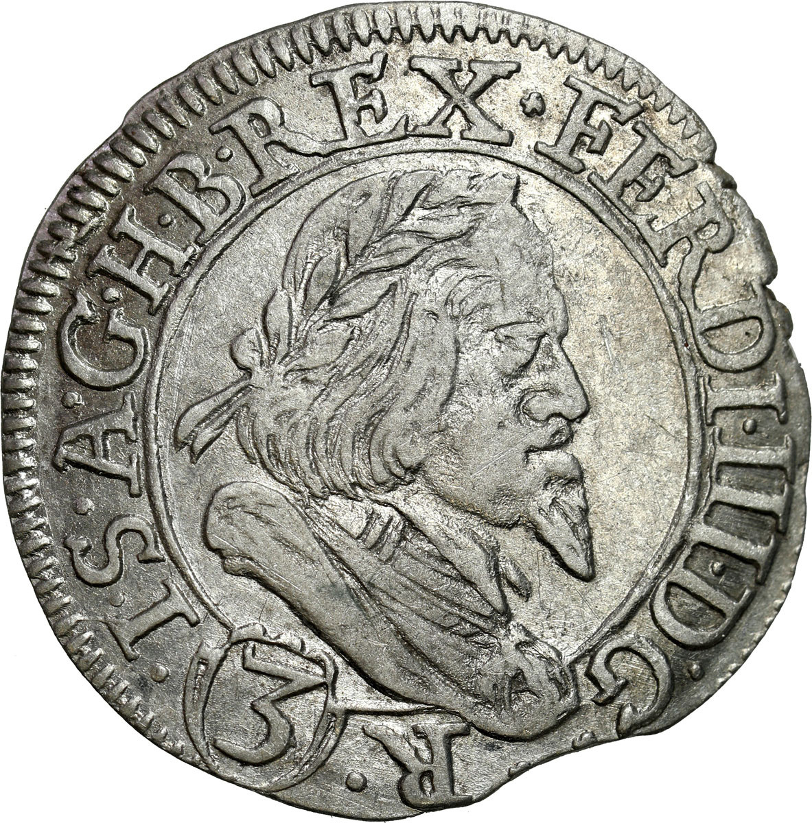 Austria, Ferdynand III (1637–1657). 3 krajcary 1643, Graz